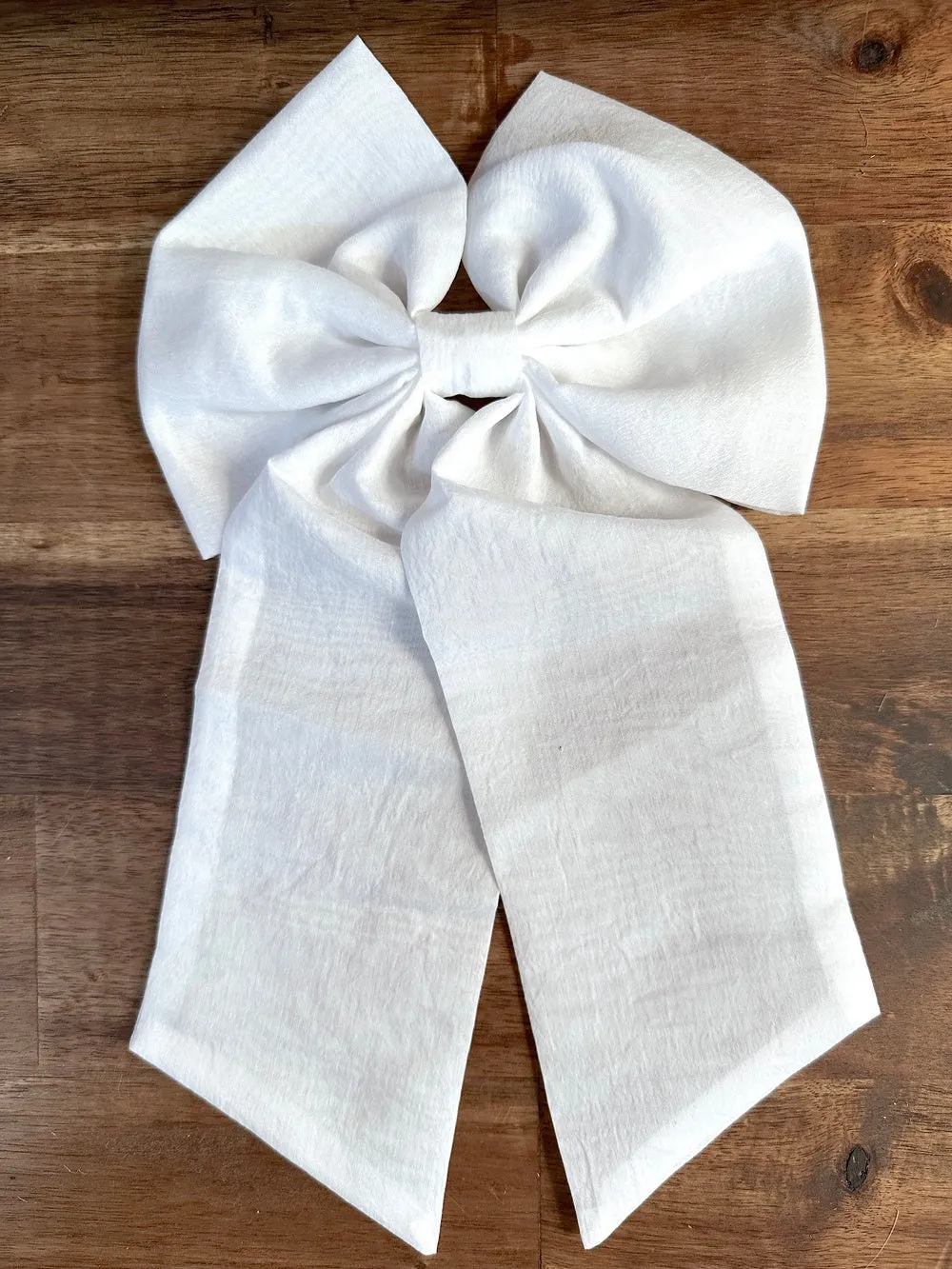 White Elegance Sailor Bow