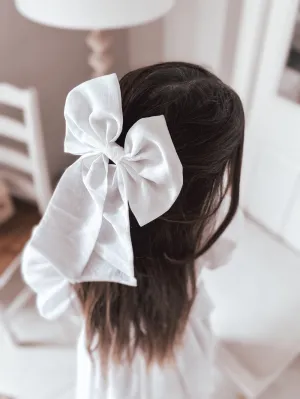 White Elegance Sailor Bow